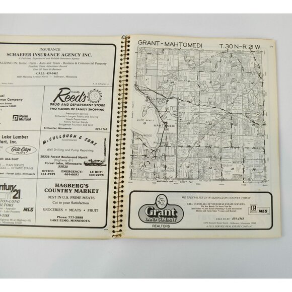 Vintage 1979 Washington County, MN Land Atlas & Plat Book Minnesota Platbook - Picture 5 of 5